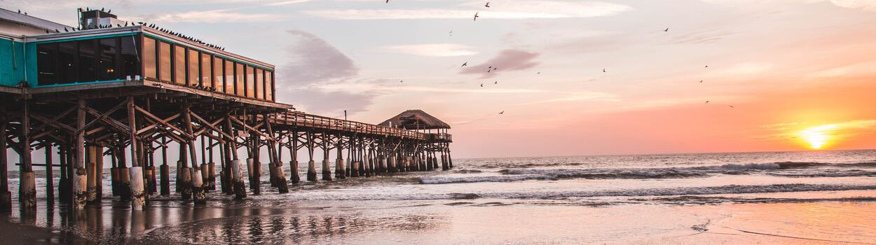 Cocoa Beach Pier at sunrise